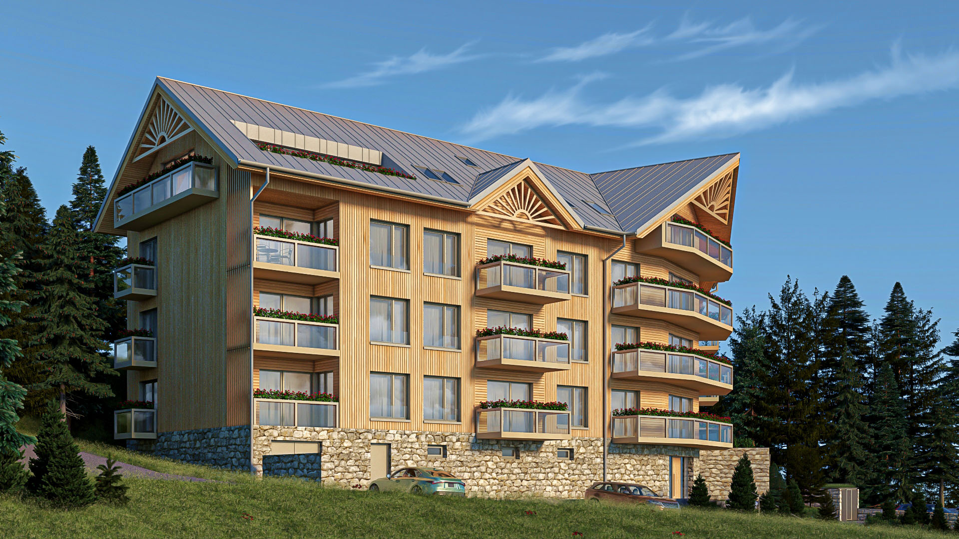 02.C - 2-izb. apartmán, 98,18 m2, DONOVALY, priamo na zjazdovke